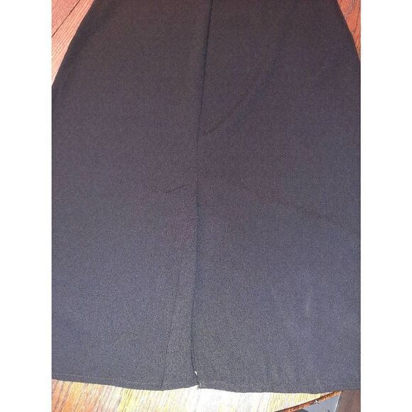 10P Studio 1 Petite Black Tank Strap Sleeveless Round Neck Slit Dress Sundress - Picture 3 of 4